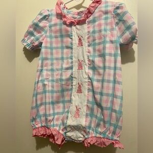 Embroidered Easter bubble romper